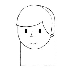 young woman avatar character vector illustration design