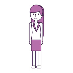 businesswoman avatar character icon vector illustration design