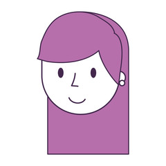 young woman avatar character vector illustration design