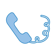 telephone service isolated icon vector illustration design