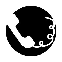 telephone service isolated icon vector illustration design