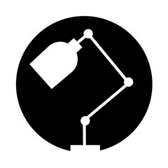 office desk lamp isolated icon vector illustration design