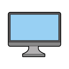 monitor computer desktop isolated icon vector illustration design