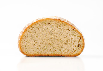 Half a loaf of continental bread
