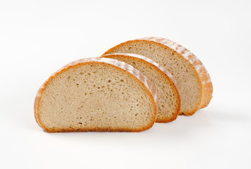 Slices of yeast bread
