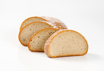 Sliced continental bread