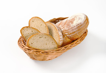 Sliced continental bread