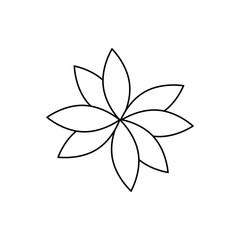 beautiful flower icon over white background vector illutration