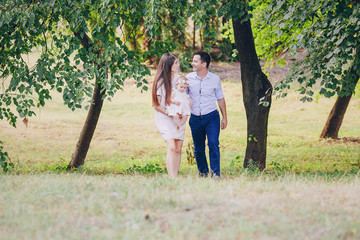 Fototapeta premium family in park