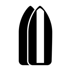 black icon cute surf table cartoon vector graphic design