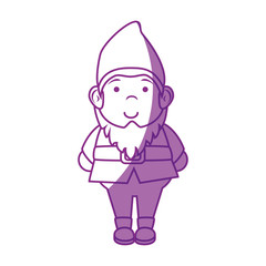 gnome icon over white background vector illustration