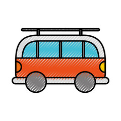 scribble orange car cartoon vector graphic design