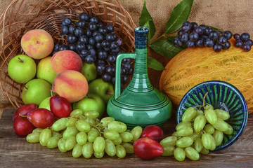 Mixed summer fruits, Healthy food