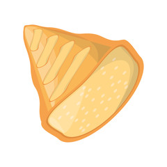 toasted bread loaf vector illustration graphic design icon