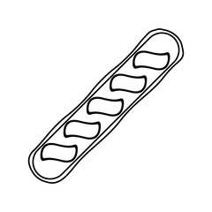 dinner roll loaf vector illustration graphic design icon