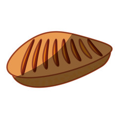 dinner roll loaf vector illustration graphic design icon