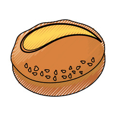 dinner roll loaf vector illustration graphic design icon