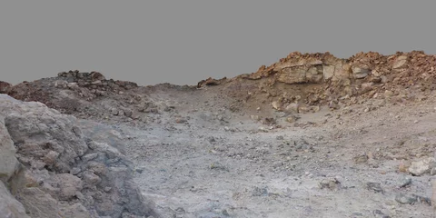 Fotobehang Stone desert lifeless. © tangoas
