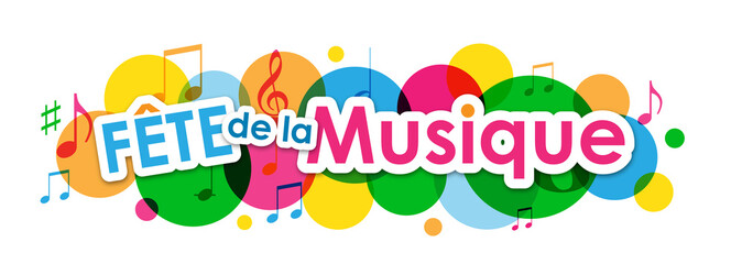 Obraz premium Bannière FȆTE DE LA MUSIQUE