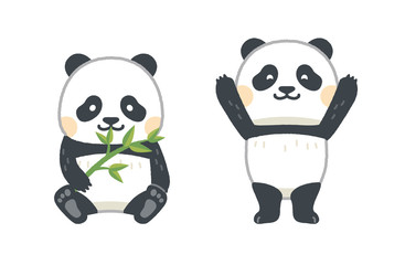 Obraz premium パンダ セット