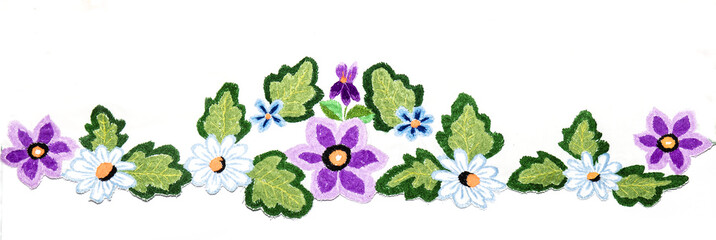 Ukrainian folk embroidery, handmade