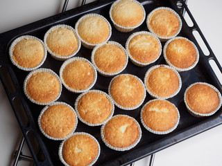 Baking set of cupcackes