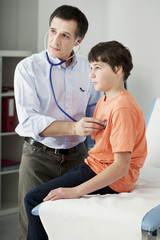 Obraz premium Auscultation, child