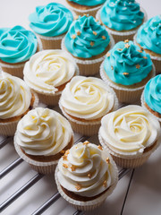 Baking set of cupcackes