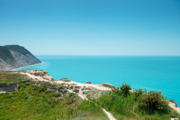 Beautiful views of the sea and mountains.