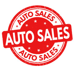 Auto sales sign or stamp