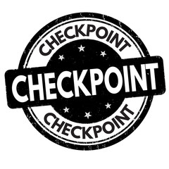 Checkpoint sign or stamp