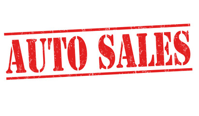 Auto sales sign or stamp