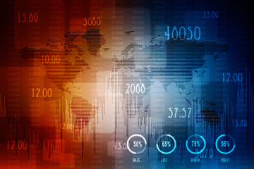 Stock market online business concept. business Graph 