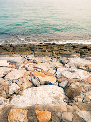 stone coast and the emerald green sea