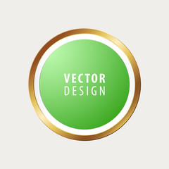 High Quality Luxury Frame on Gray Background . Vector Isolated Illustration