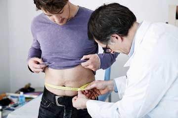 Man's waist circumference