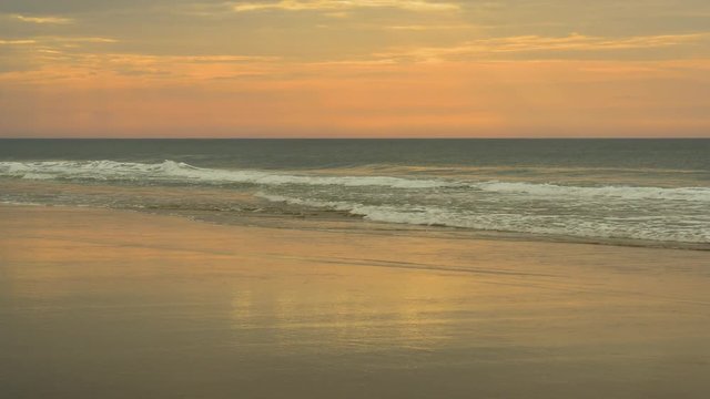 Golden Ocean Waves in the Morning Light