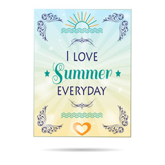 Summer poster background © longquattro