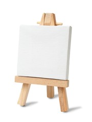 Small easel and canvas
