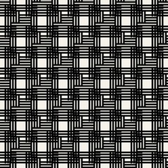 Abstract concept vector monochrome geometric pattern. Black and white minimal background. Creative illustration template. Seamless stylish texture. For wallpaper, surface, web design, textile, decor.