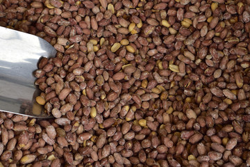 Peanut in a famous local bazaar in Gaziantep, Turkey.
