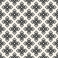 Abstract concept vector monochrome geometric pattern. Black and white minimal background. Creative illustration template. Seamless stylish texture. For wallpaper, surface, web design, textile, decor.