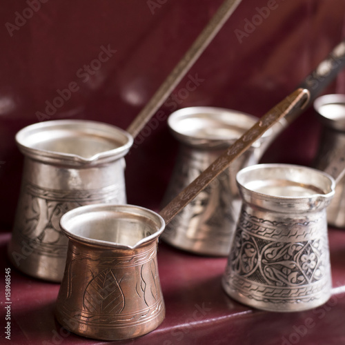 "Handmade traditional coffee pot for Turkish coffee made ...