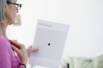 Amsler grid, used to screen an ARMD (Age-related macular degeneration)