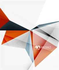 Fototapeta premium 3d trójkąt wielokątne streszczenie wektor