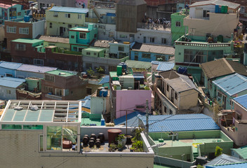 view of Gamcheon culture village at Busa, South Korea
