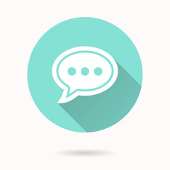 Chatting vector icon.