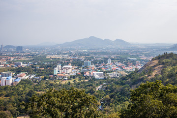 View of the city from the view point of Hua Hin
