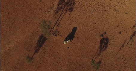 Vue zenitale en Namibie
