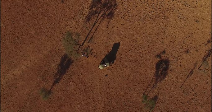Vue zenitale en Namibie